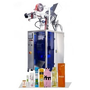Small vertical high speed round corner bag packing machine