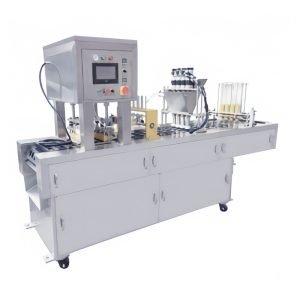 Coffee capsule filling and sealing machine