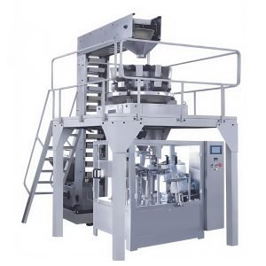 Rotary bag packaging machine